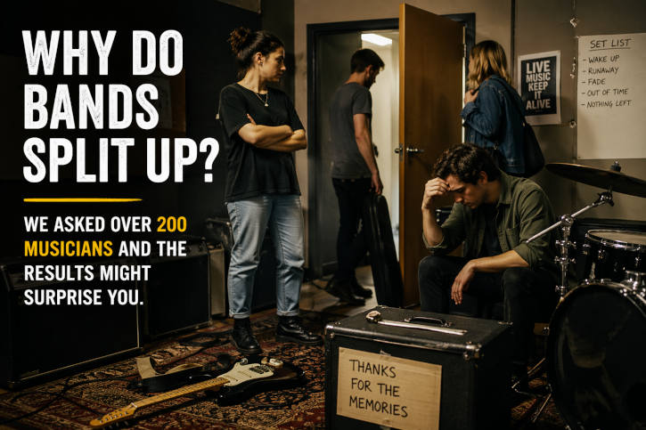 Frustrated band during rehearsal